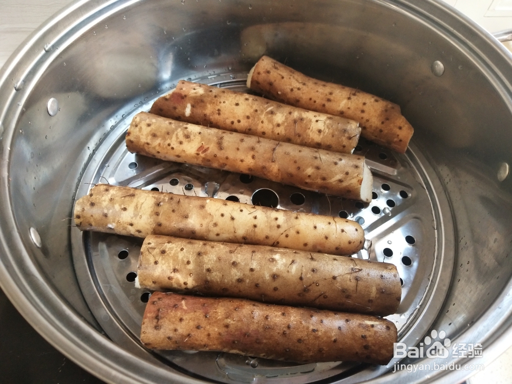 家常做法的山药红豆糕