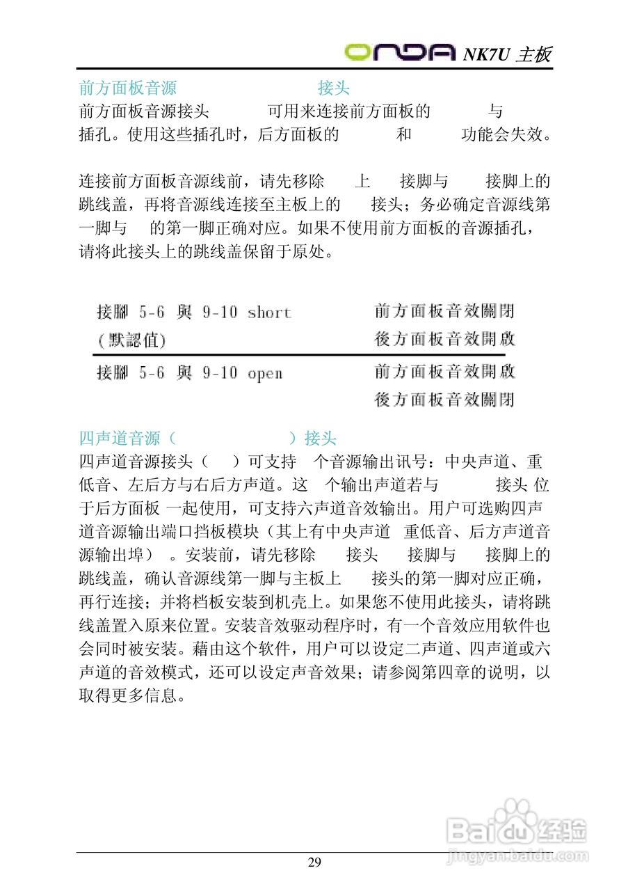 昂达NK7UPRO型主板说明书:[3]