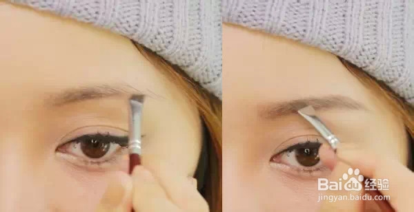 画眉毛的技巧。