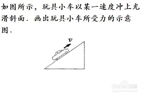 如何画沿光滑斜面向上运动小车的受力示意图 百度经验 如何画沿光滑斜面向上运动小车的受力示意图 百度经验