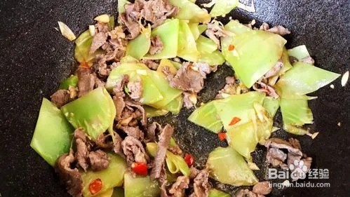 香莴笋炒牛肉