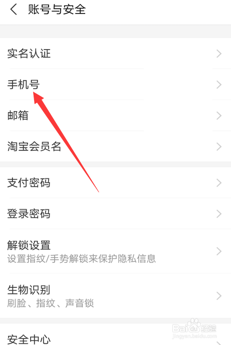 支付宝怎么更换绑定的手机号