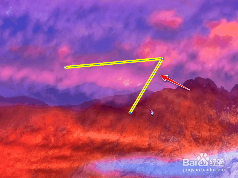 钢笔工具怎么变成线