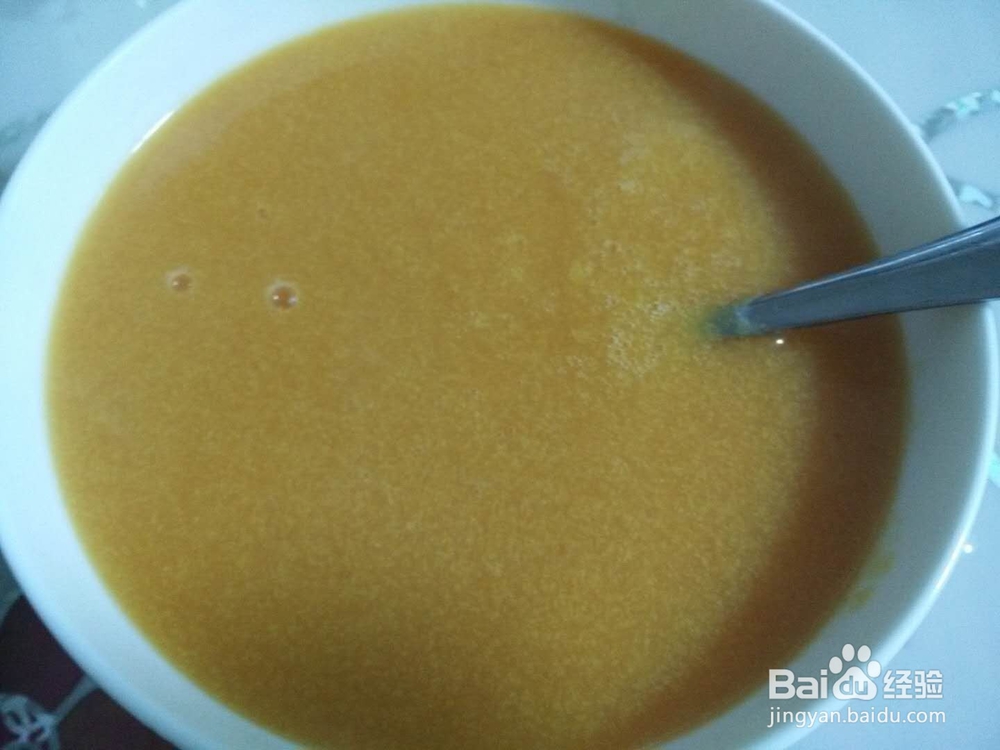 如何制作胡萝卜小米糊