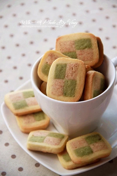 三色马赛克饼干