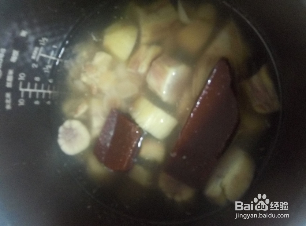 红薯通心粉红糖水的做法