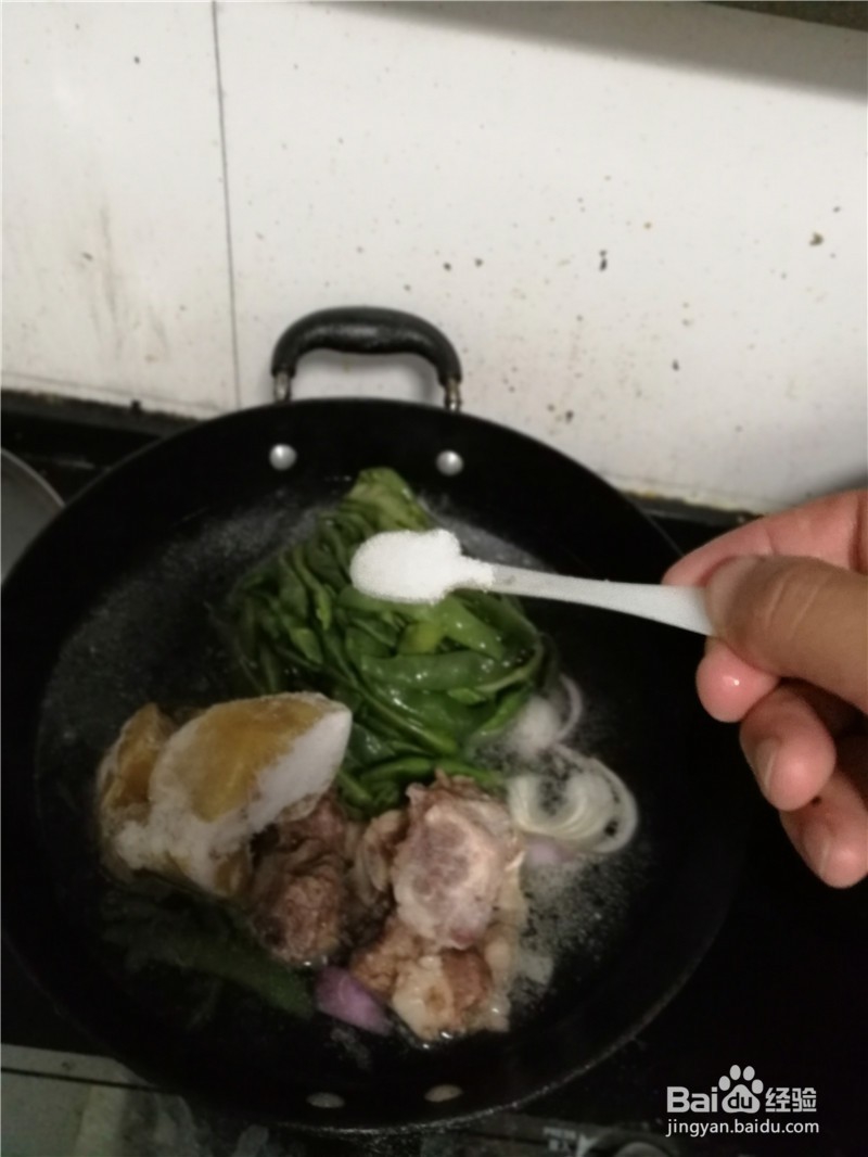 大骨头冻豆腐炖豆角