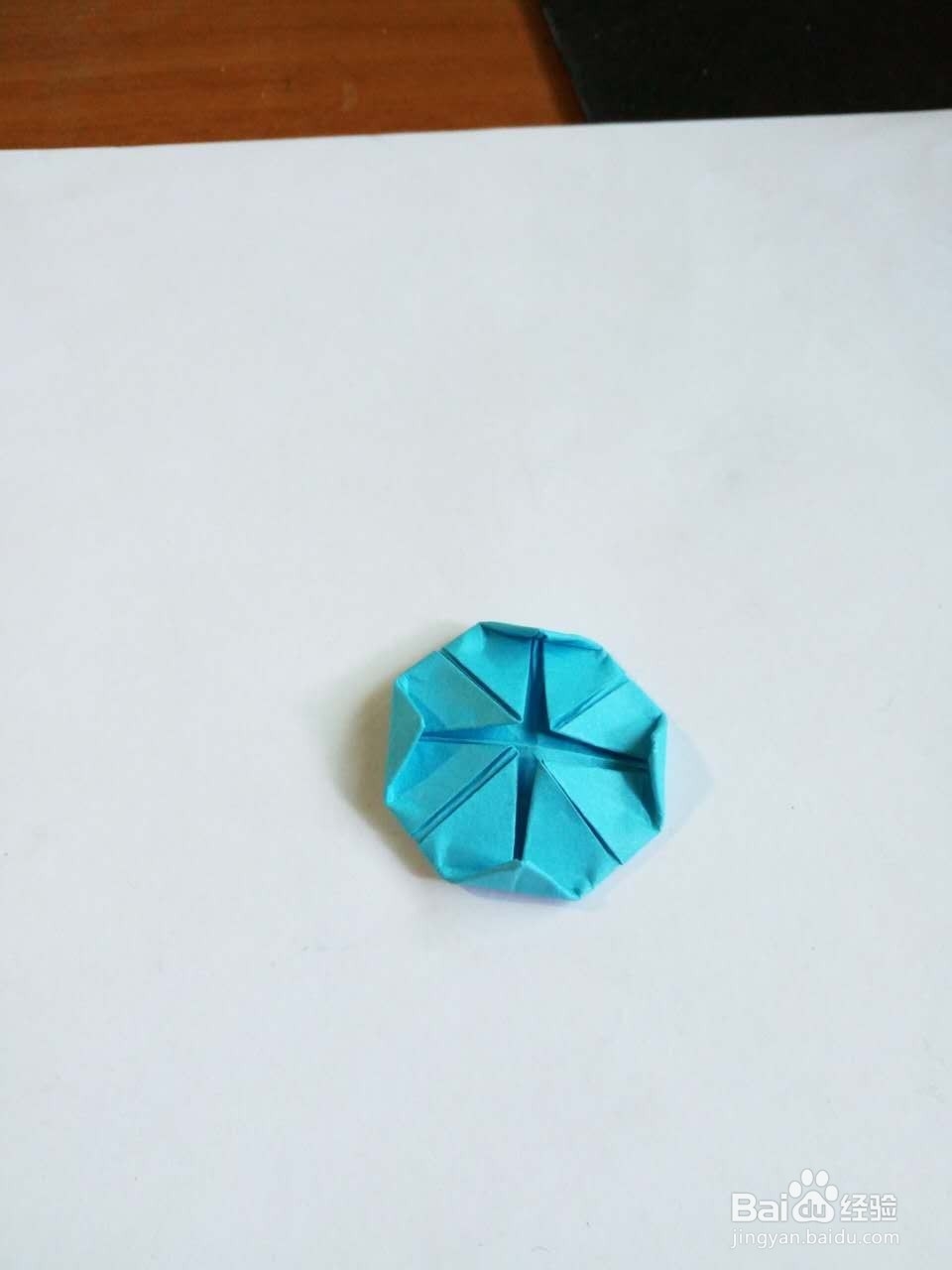 手工折纸蓝莲花（16花瓣）