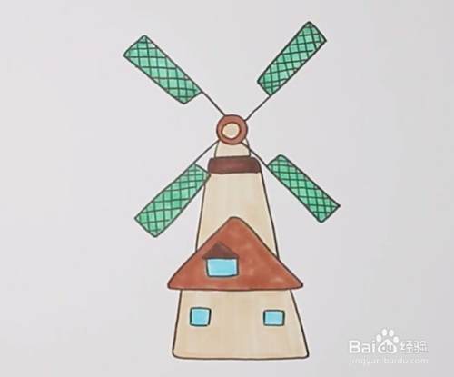 荷兰风车怎么画