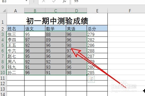 excel2019怎么样圈出表格中需要的数据