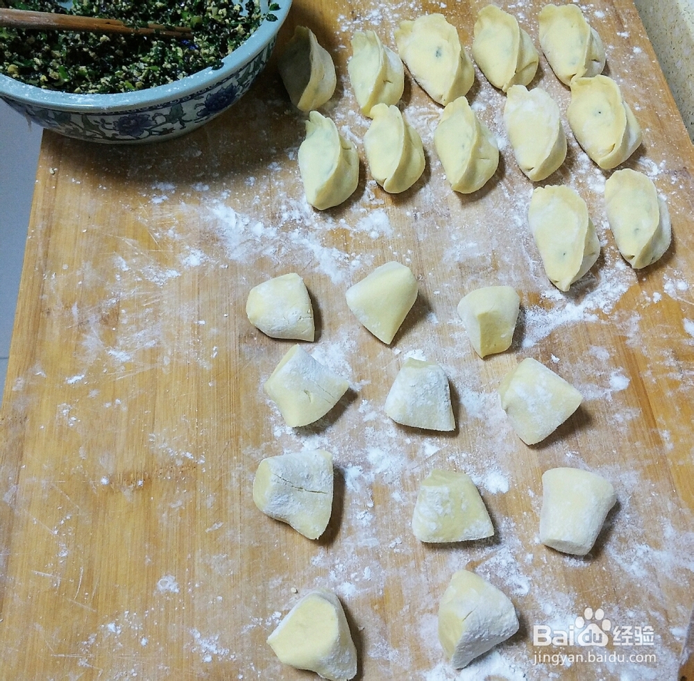 不费事做玉米面蒸饺