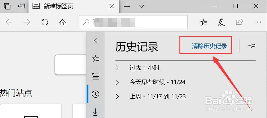 Microsoft Edge怎么清楚历史记录