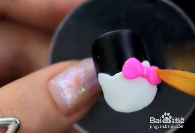 怎样做KT猫咪美甲？