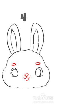 简笔画兔子脸图片