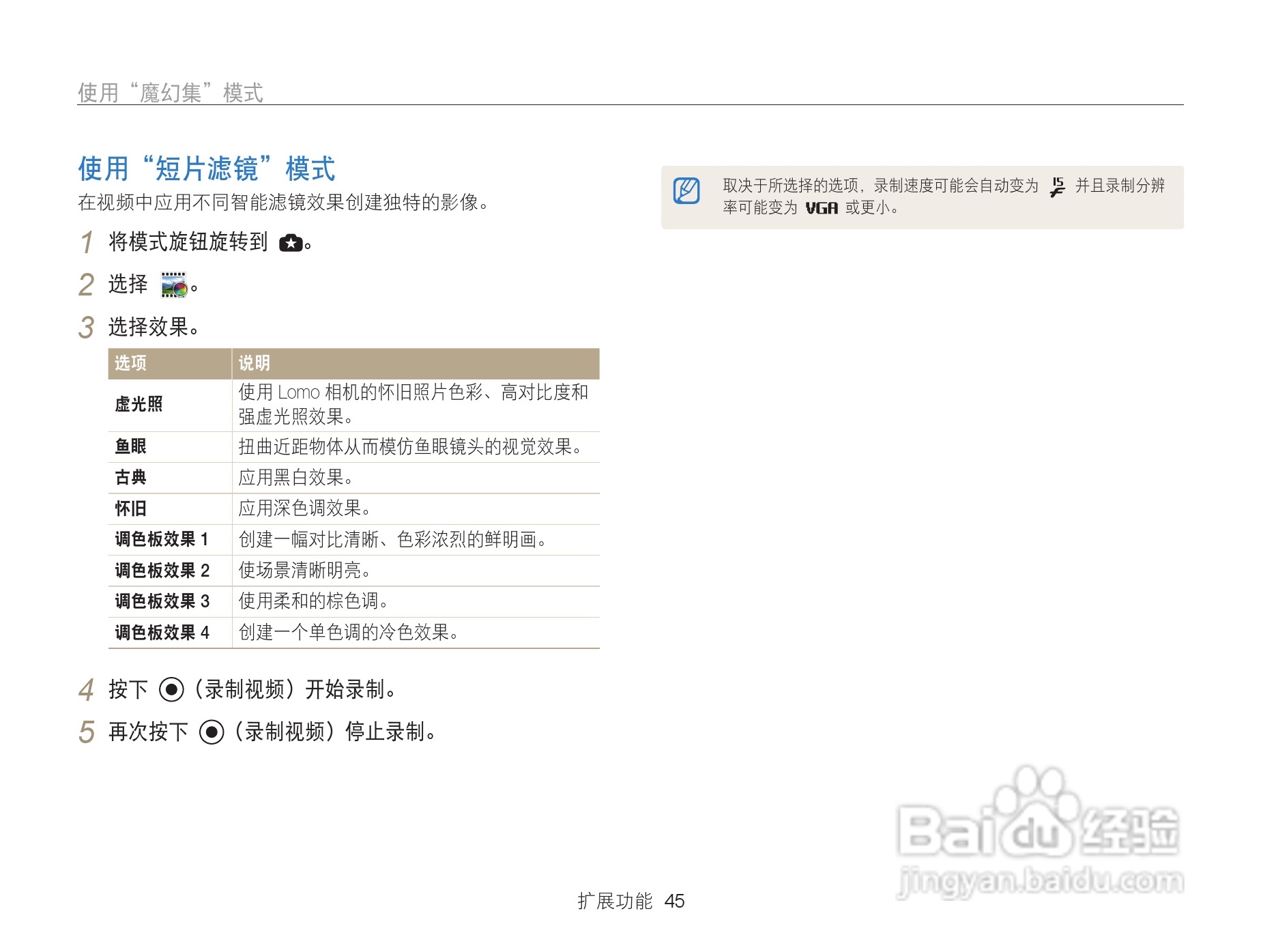 三星WB101数码相机说明书:[5]