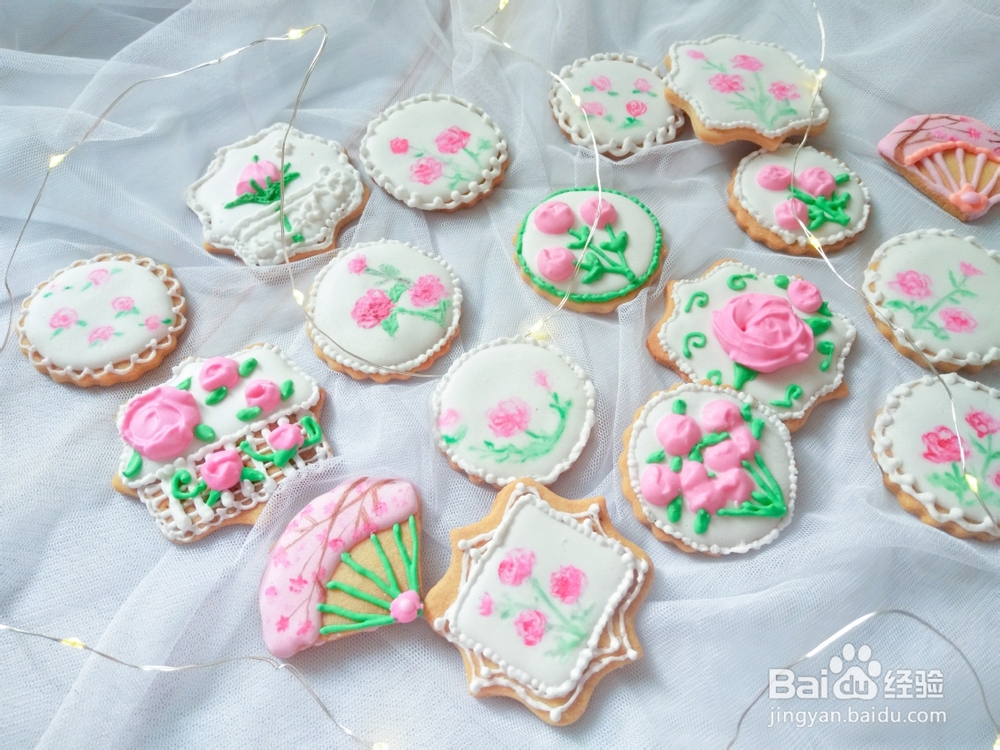 看完就会的玫瑰花糖霜饼干