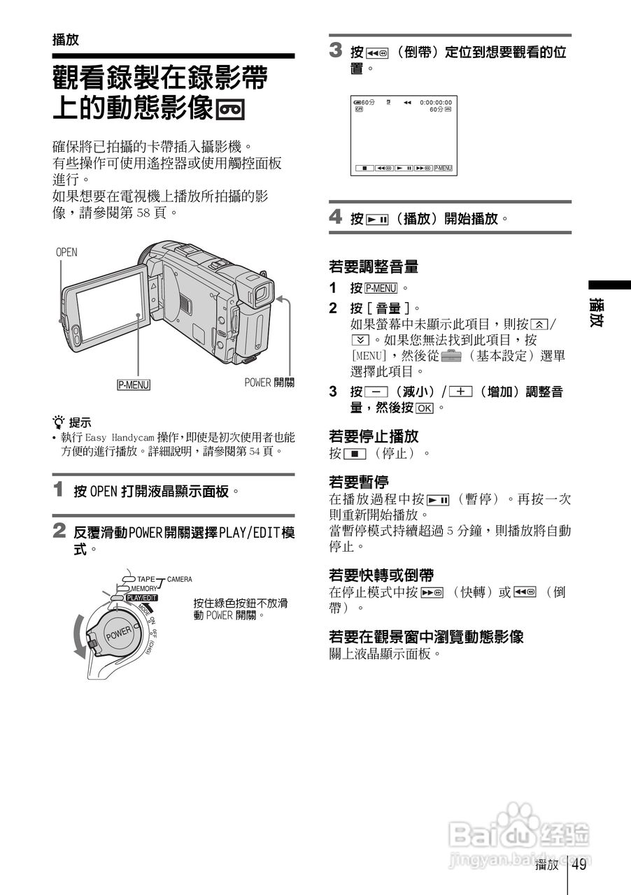 SONY索尼DCR-HC85数码摄像机说明书:[5]
