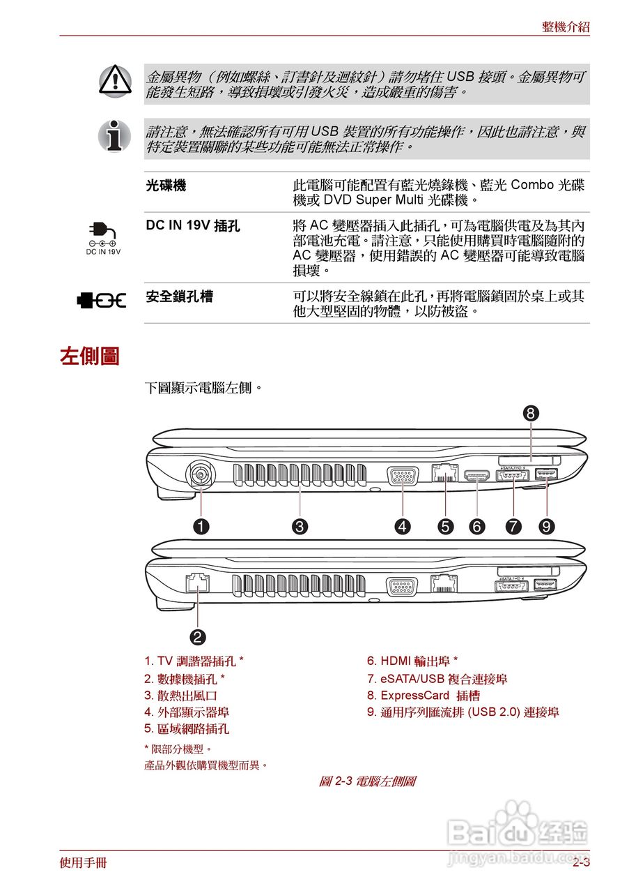 东芝Satellite A660笔记本电脑使用说明书:[5]
