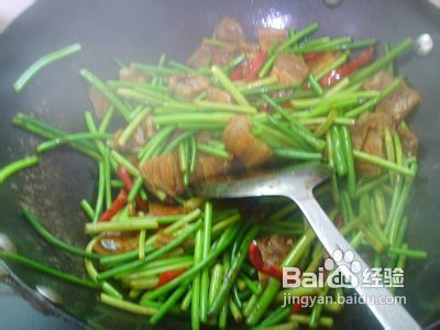 蒜苗炒腊肉