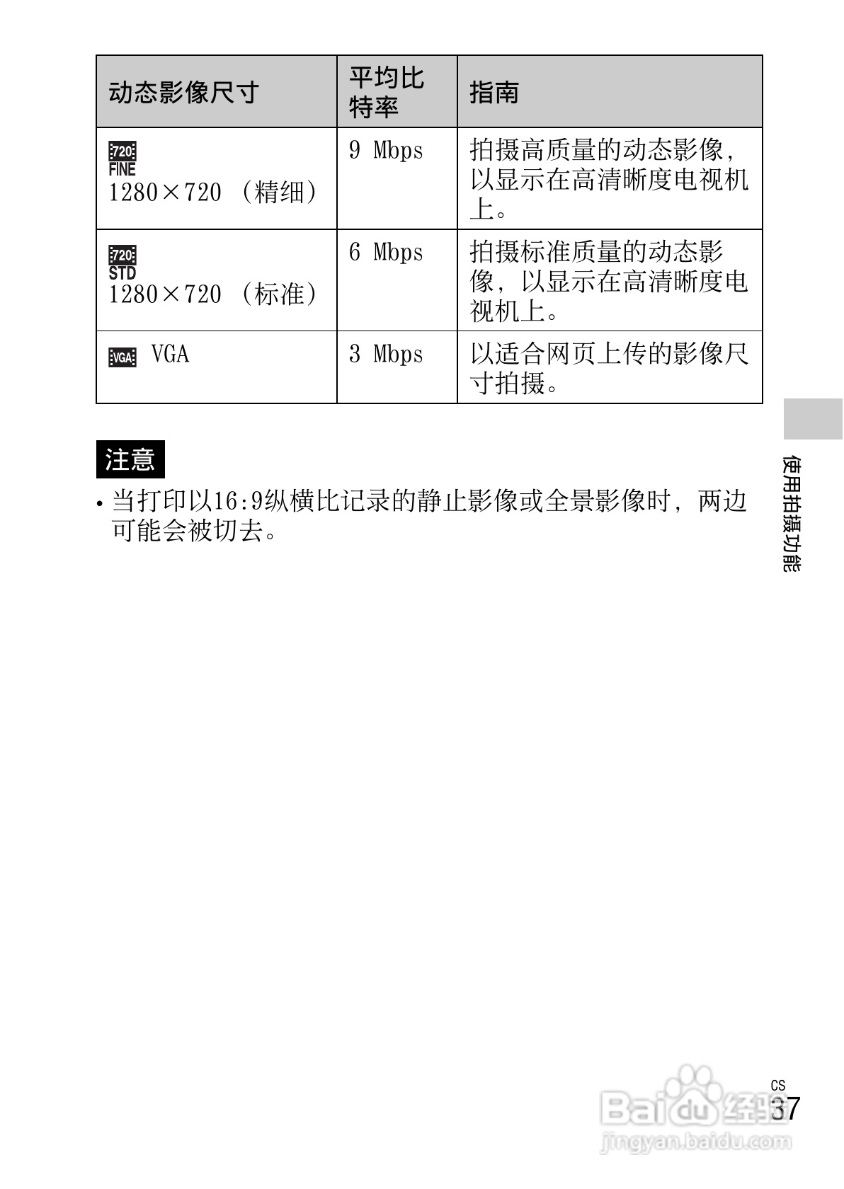 索尼DSC-W630数码相机使用说明书:[4]
