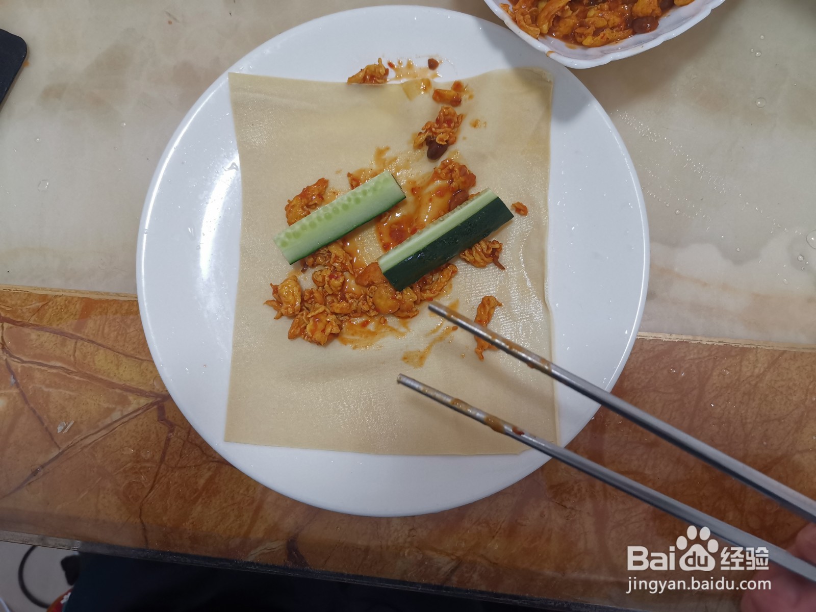 干豆腐拌饭卷