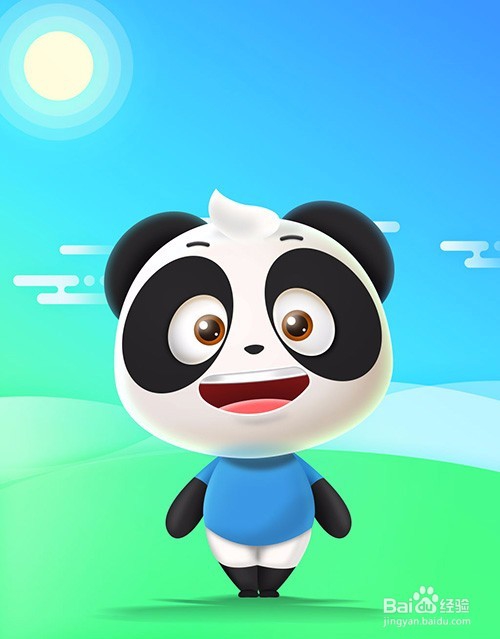 使用Photoshop绘制动漫卡通熊猫