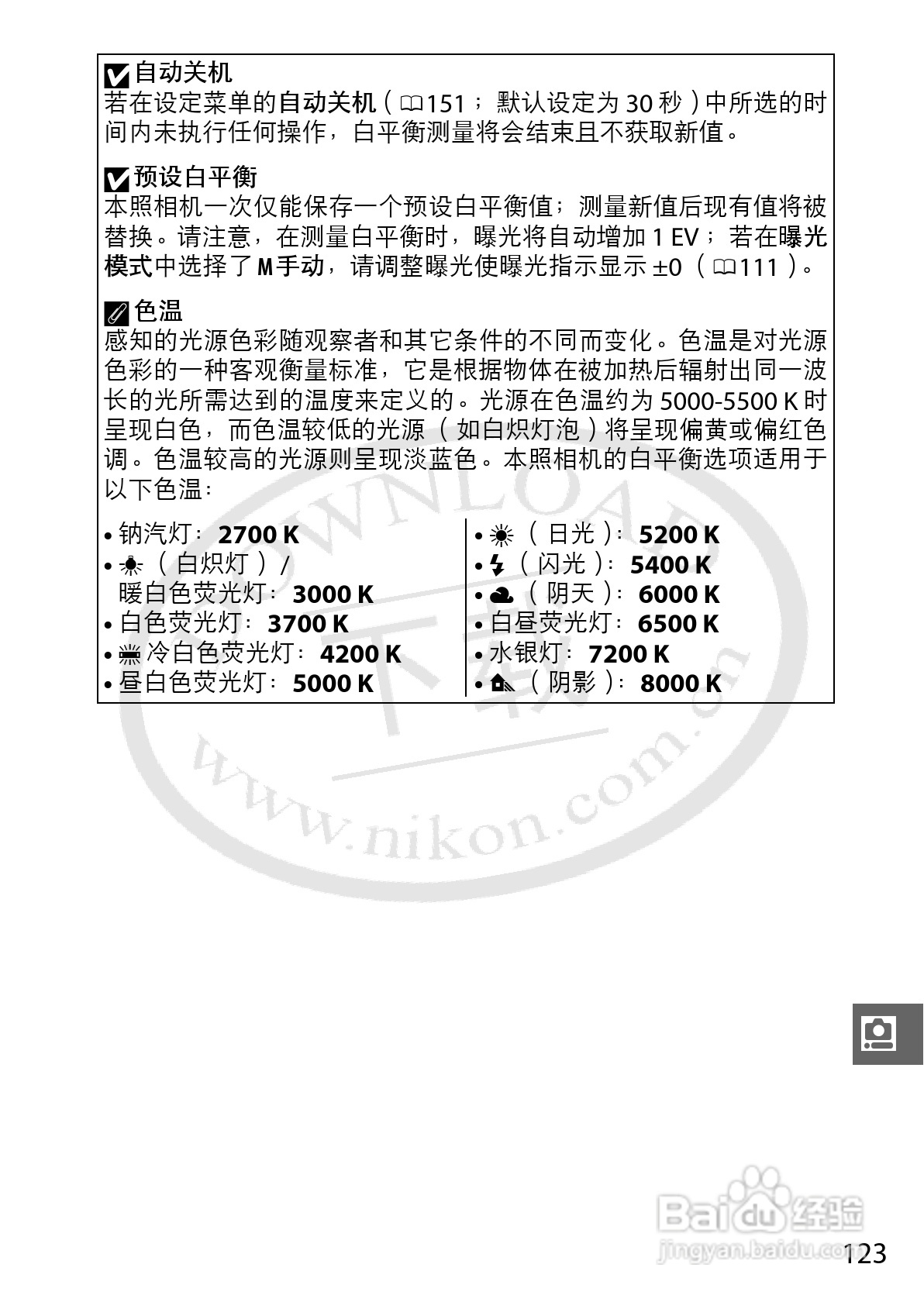 尼康Nikon 1 J1数码相机使用说明书:[15]
