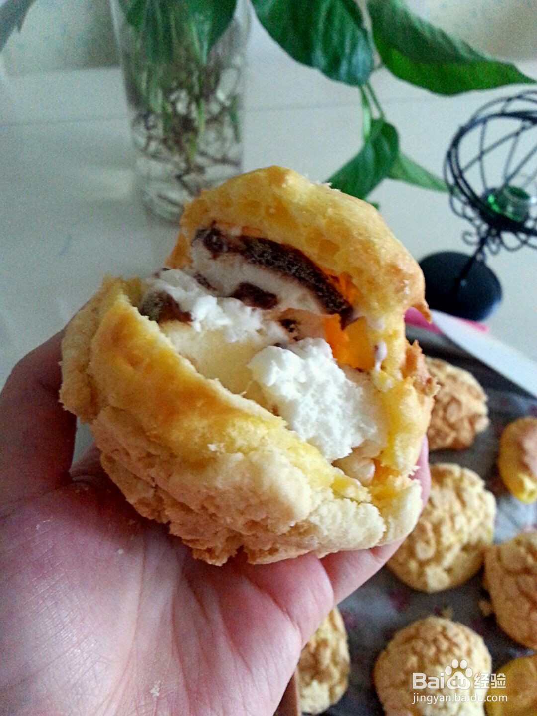 酥皮冰激凌泡芙的做法