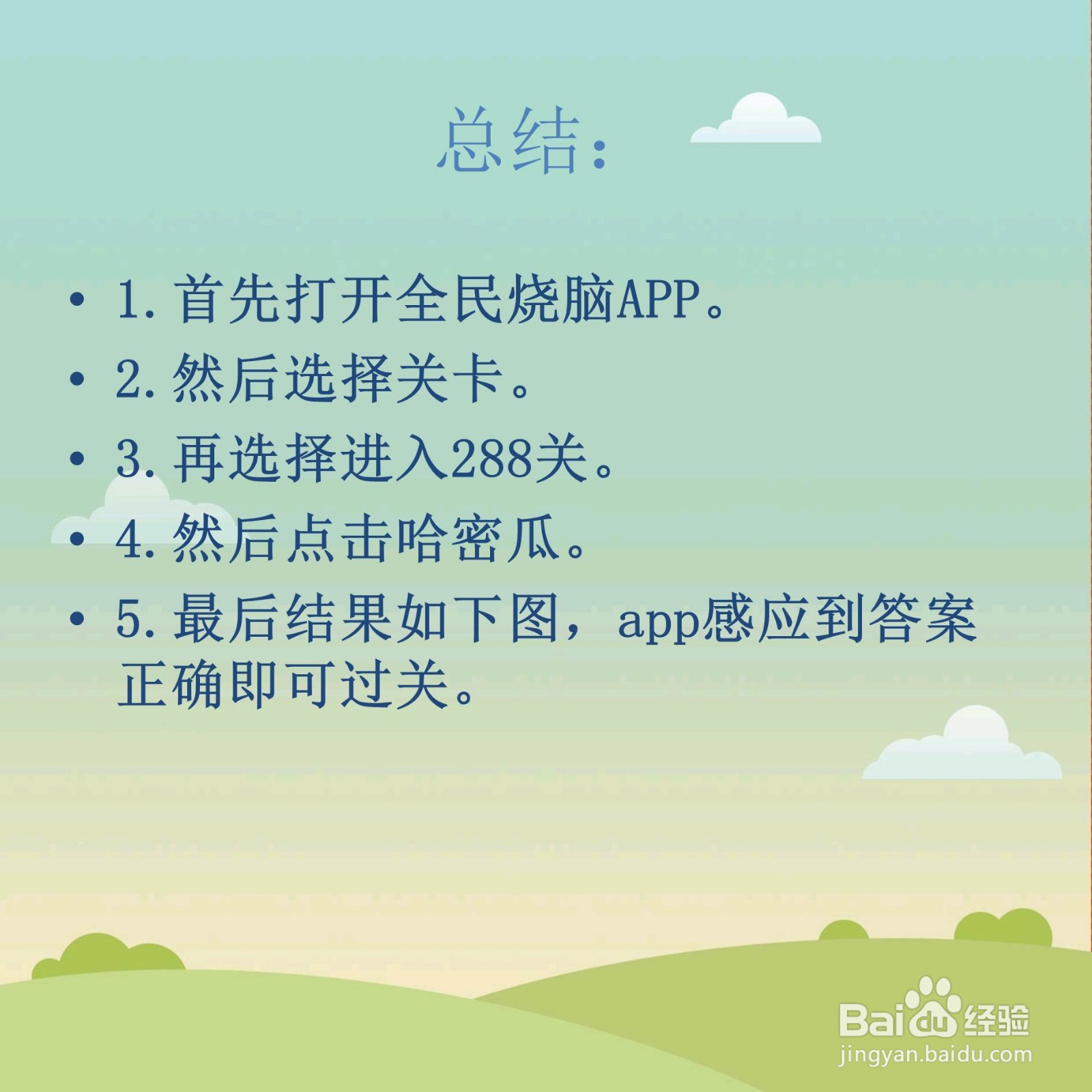 全民烧脑188关王婆卖瓜卖的是什么瓜怎么过关