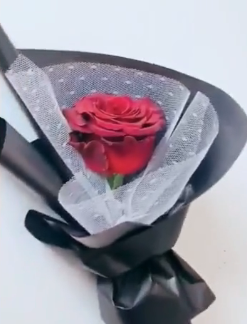 1支花包装教程