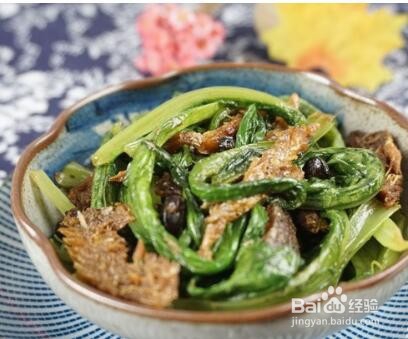豆豉鲮鱼油麦菜的正宗做法