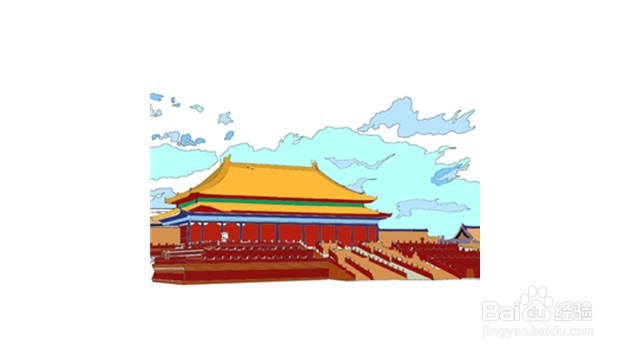 古建筑简笔画