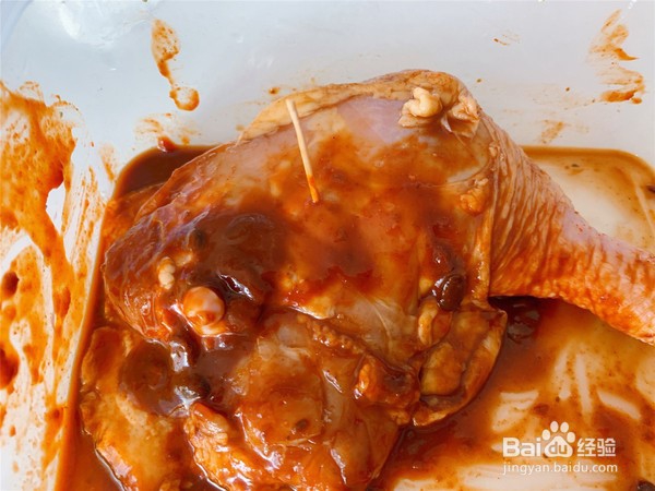 鲜蔬烤鸡腿的做法