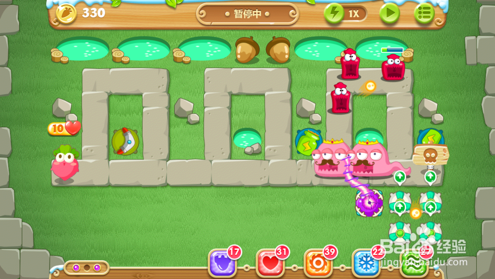 保卫萝卜2 地下庄园主题：[6]D14 水晶金萝卜