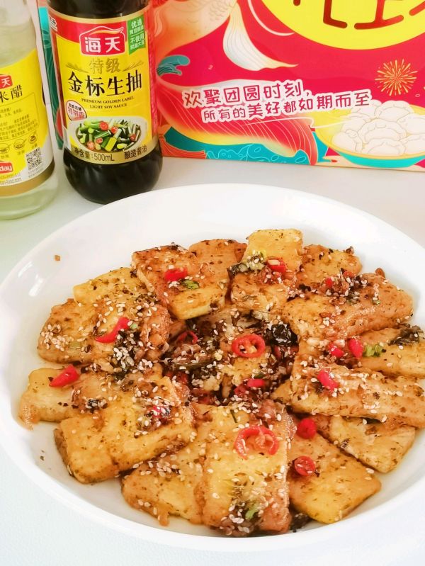 超好吃的豆腐是酸甜辣口味的