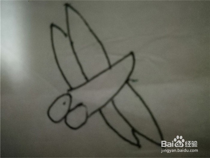 怎么样简笔画画蜻蜓