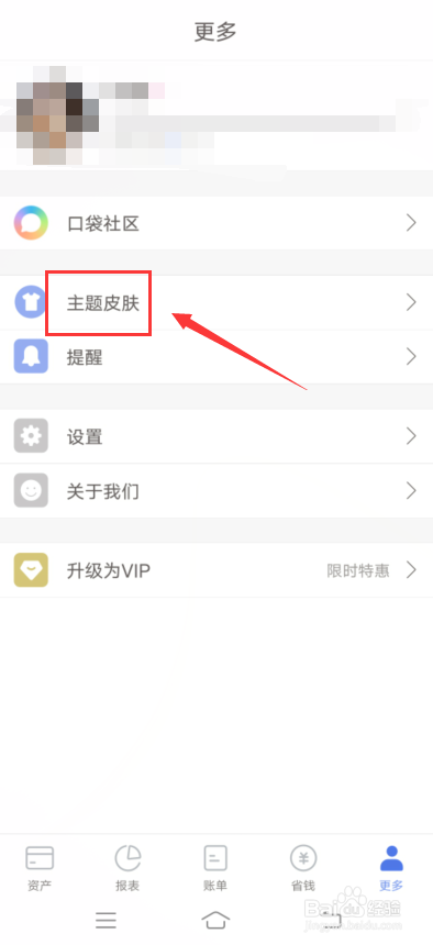 口袋记账app怎么更换皮肤