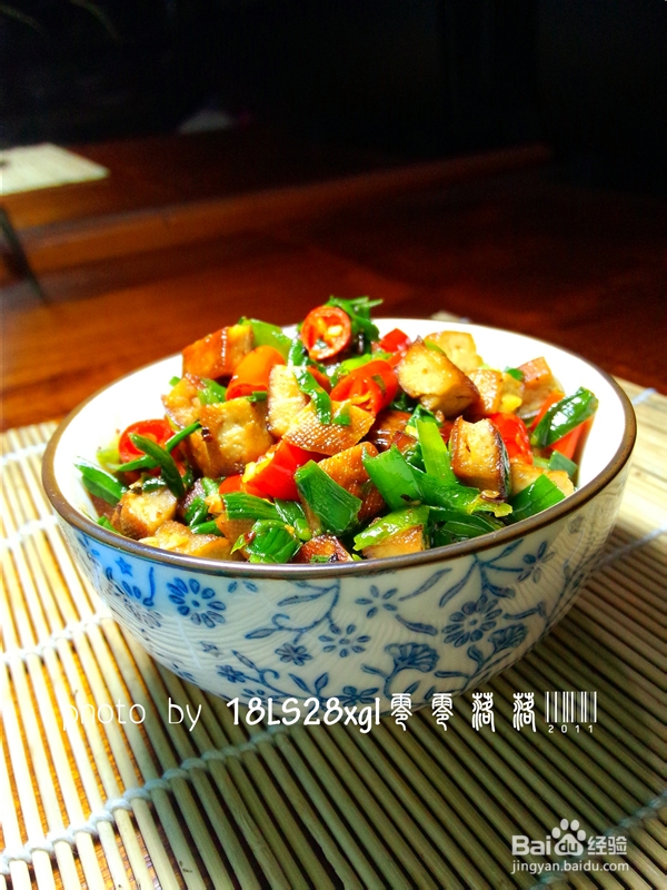 私房菜：韭菜炒豆干