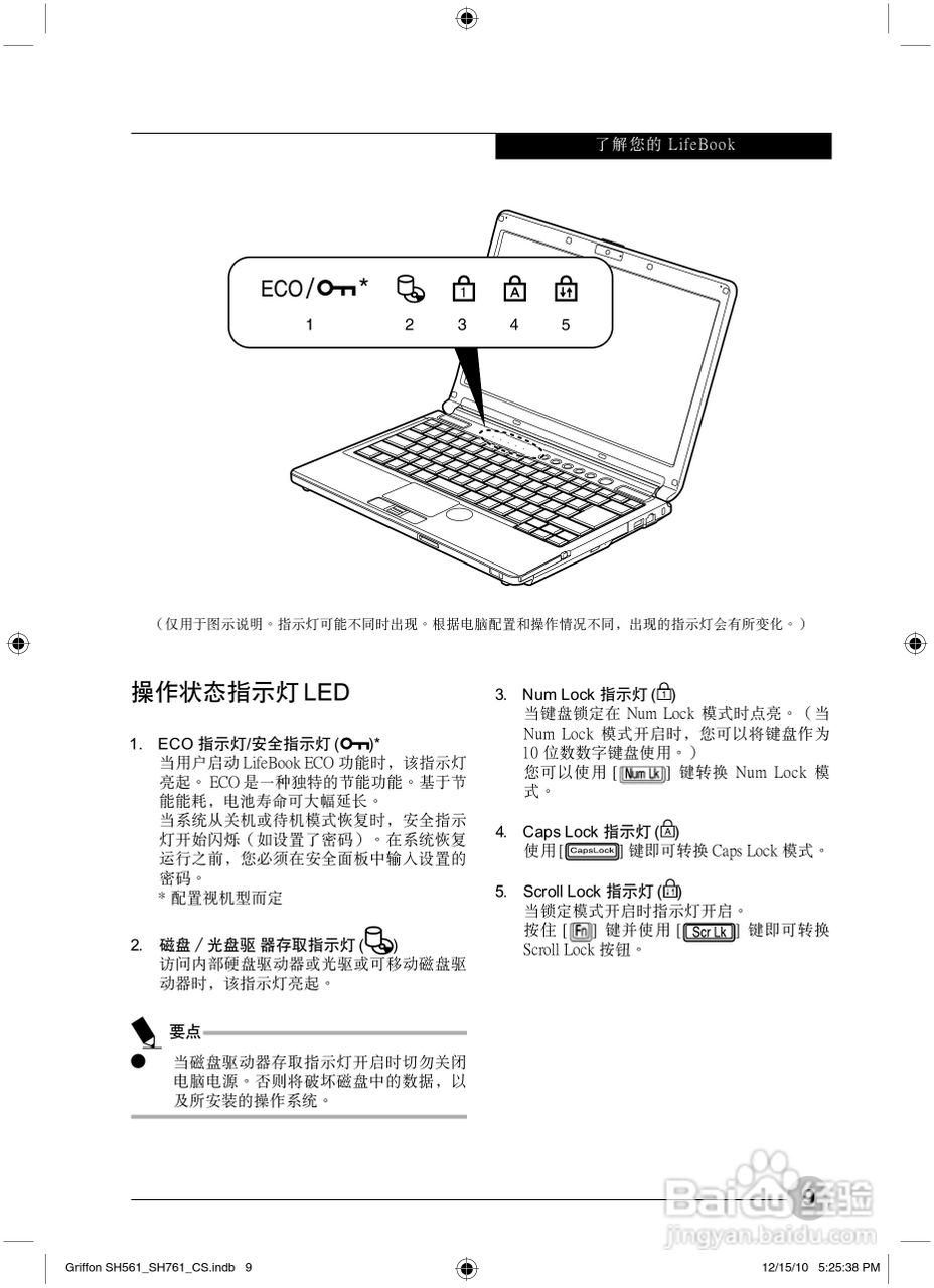 富士通Griffon SH561笔记本电脑使用说明书:[2]