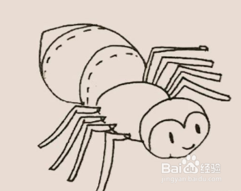 手绘简笔画之蜘蛛的画法