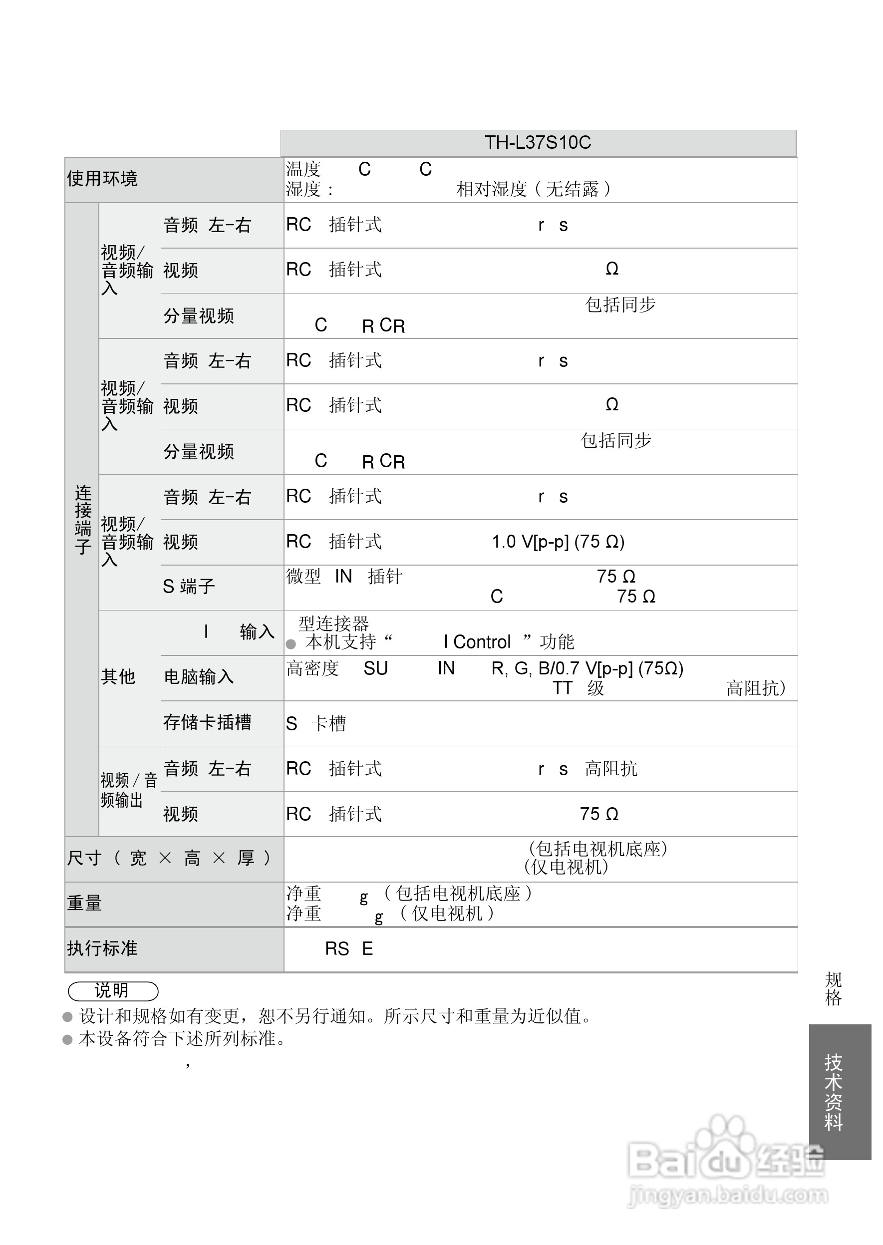 松下TH-L37S10C液晶彩电使用说明书:[6]