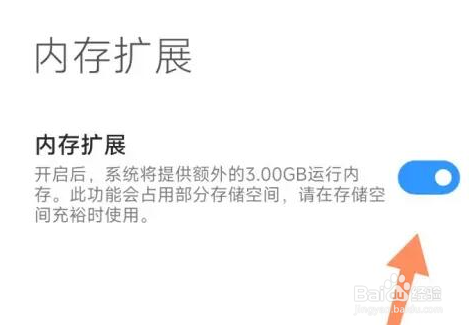 小米10内存扩展在什么地方开启