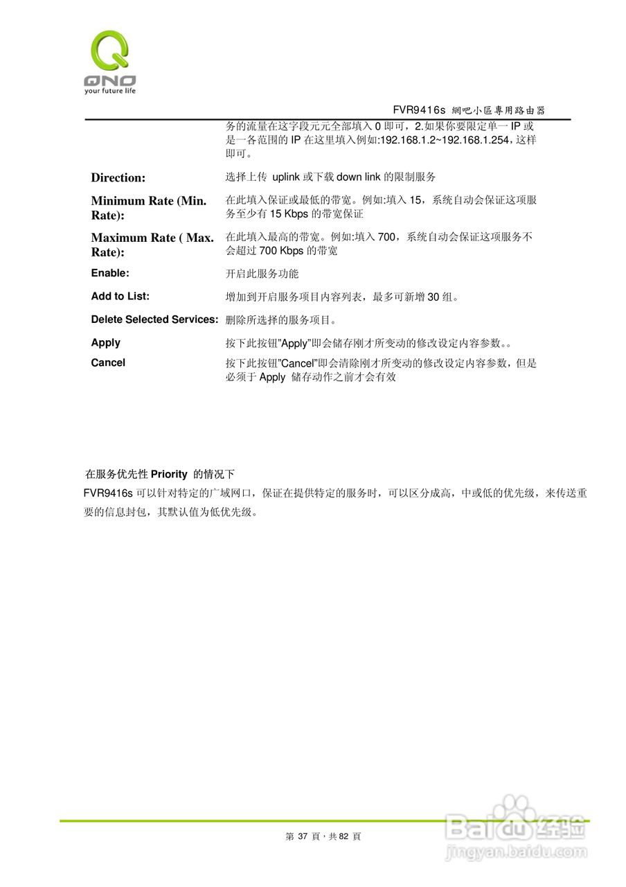 侠诺FVR9416S路由器使用说明书:[4]