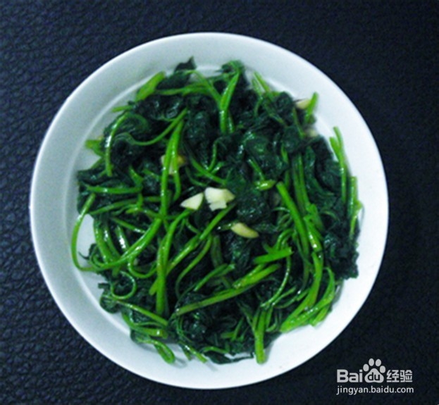 【解毒养颜】蒜蓉炒红薯叶