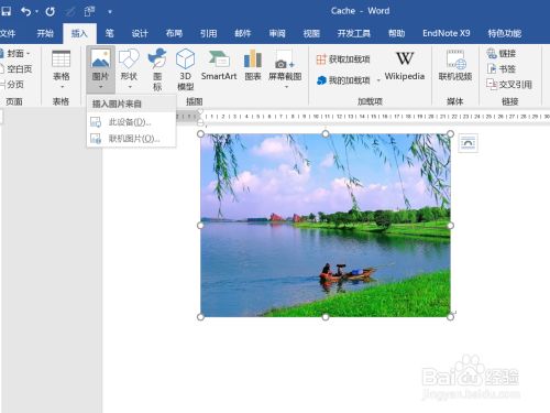 如何组合word里的图片和图注?
