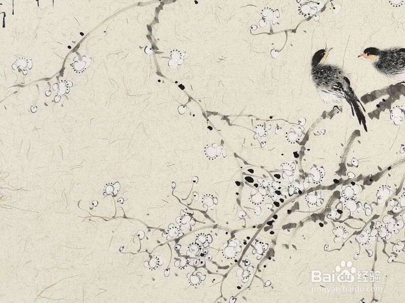 国画冰花怎么画