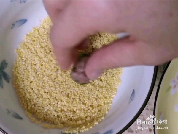 小米牛肉丸子的步骤