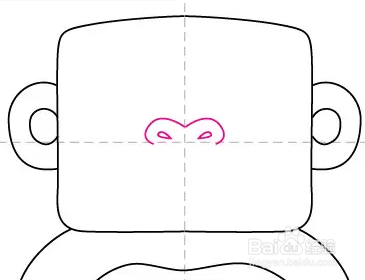 如何画一只夸张星星的大猩猩面部