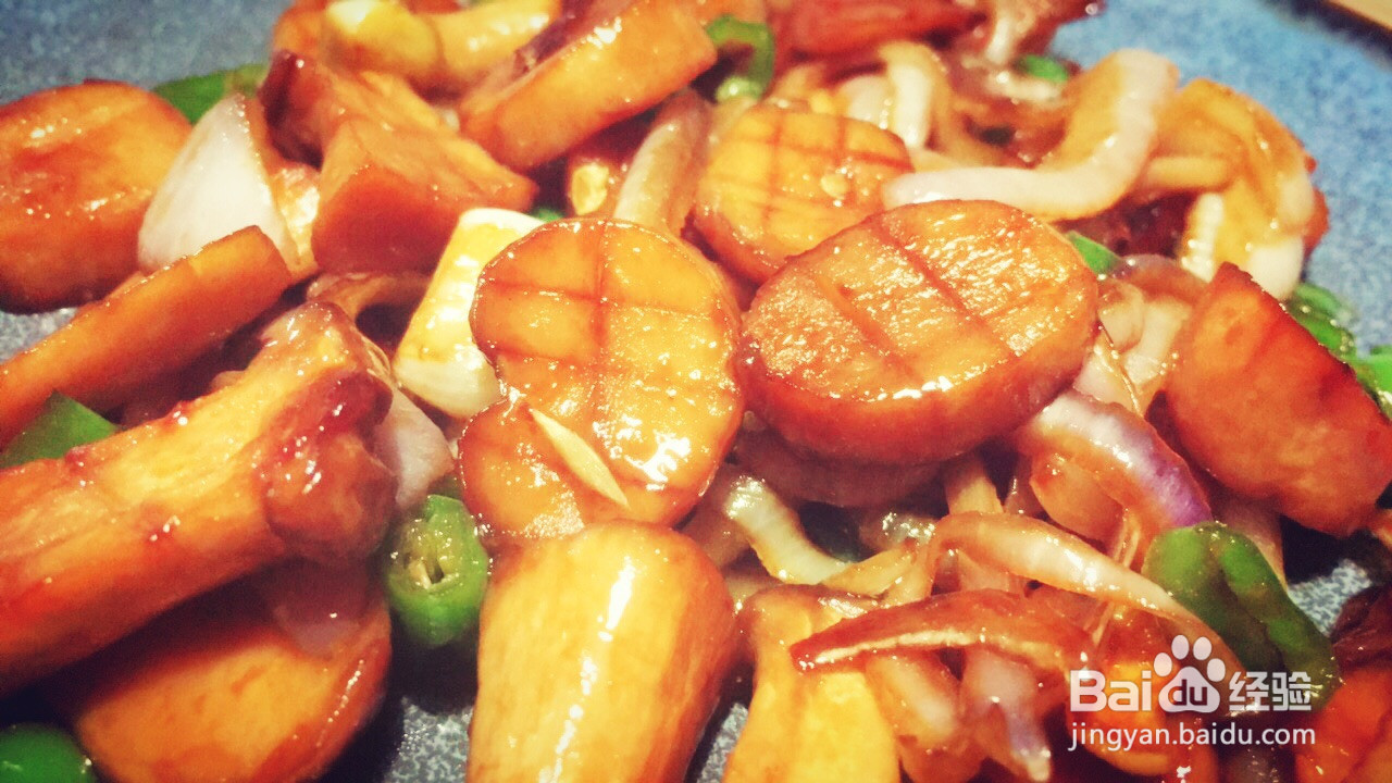 洋葱烧杏鲍菇的做法
