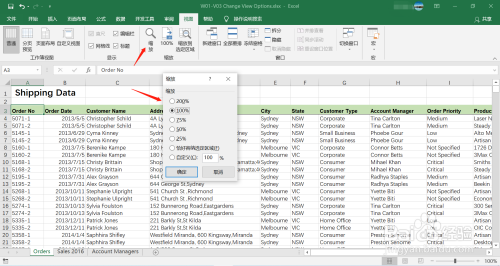 如何使用Excel的视图选项